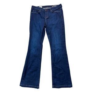 GAP 1969 Woman's Jeans/Pants size 32 XL; Long & Lean Denim Trouser; Dark Wash